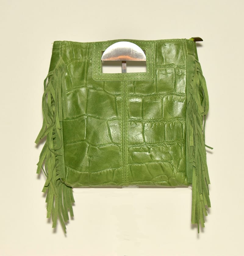 Bolso Piel Coco Verde